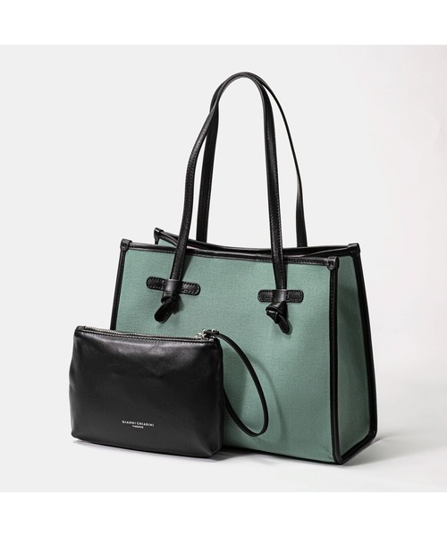 GIANNI CHIARINI(ジャンニ キアリーニ)の「GIANNI CHIARINI MARCELLA S ジャンニ キアリーニ マルチェッラ S ポーチ付き トートバッグ(トートバッグ・レディース・ブラック/ベージュ/レッド/オリーブ/カーキ/オレンジ/ブルー/ライトブラウン/クリーム/ベージュ系その他/ダークブルー/ダークベージュ/ブルー系その他/ベビーピンク/ベージュ系/イエロー/ベージュ系その他2・FREE)」の14枚目の写真