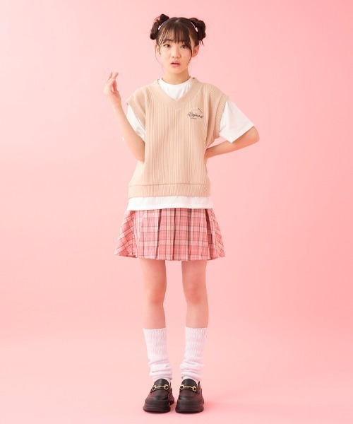 by LOVEiT（バイラビット）の「リボンポイントスカート（スカート・キッズ・グリーン/ブルー/ピンク・130cm/150cm/160cm/140cm/120cm）」の19枚目の写真