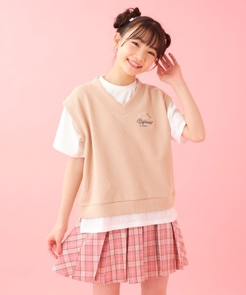 by LOVEiT（バイラビット）の「リボンポイントスカート（スカート・キッズ・グリーン/ブルー/ピンク・130cm/150cm/160cm/140cm/120cm）」の16枚目の写真