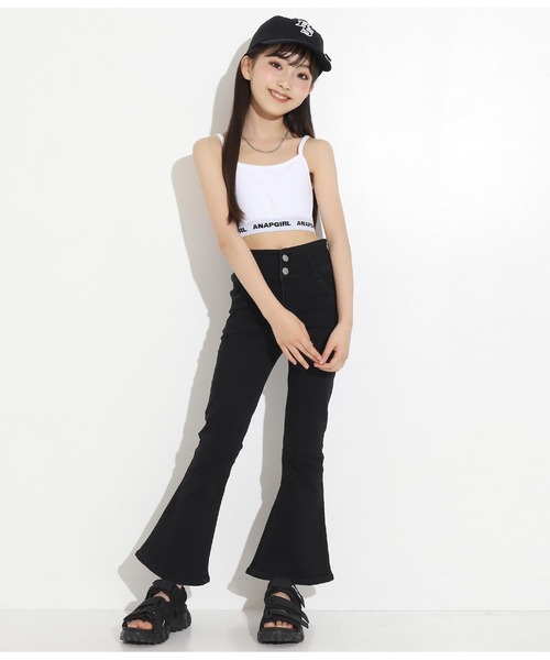 ANAP GiRL(アナップガール)の「スポンジパッドブラトップ(チューブトップ・キッズ・ホワイト/グレー/ブラック・XS/S/M)」の16枚目の写真