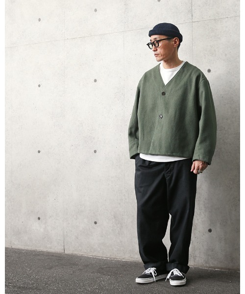 MILITARY（ミリタリー）の「実物 新品 デッドストック フランス軍 ウール ライナージャケット（ミリタリージャケット・メンズ・オリーブ・XL）」の4枚目の写真