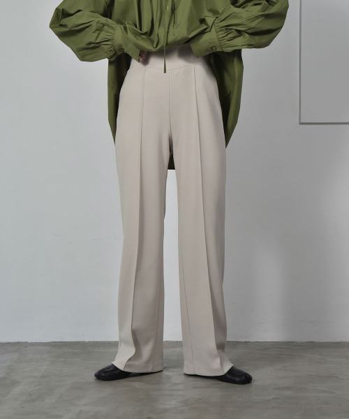 lawgy(ラウジー)の「stretch ordinary pants(その他パンツ・レディース・アイボリー/ブラウン/ブラック・S/M)」の2枚目の写真