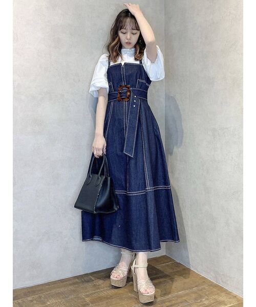 dazzlin ワンピース 美品 アシメマーメイドコルセットワンピース[品番：MKSW0061109