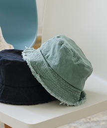 キャンバスフリンジバケットハット