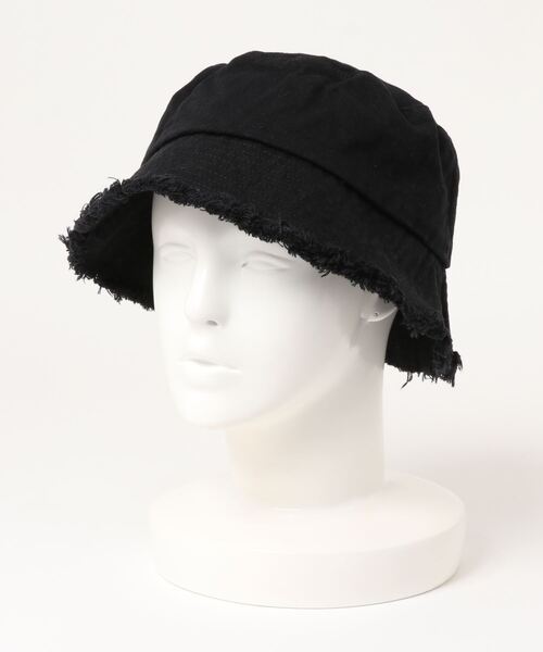 KOBE LETTUCE（コウベレタス）の「キャンバスフリンジバケットハット（ハット・レディース・グリーン系/ブラック/ベージュ系・FREE）」の6枚目の写真