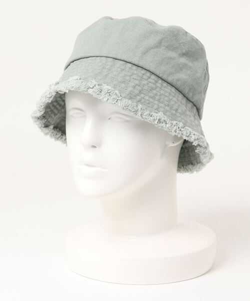 KOBE LETTUCE（コウベレタス）の「キャンバスフリンジバケットハット（ハット・レディース・グリーン系/ブラック/ベージュ系・FREE）」の5枚目の写真