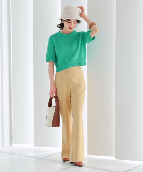 KOBE LETTUCE（コウベレタス）の「キャンバスフリンジバケットハット（ハット・レディース・グリーン系/ブラック/ベージュ系・FREE）」の8枚目の写真