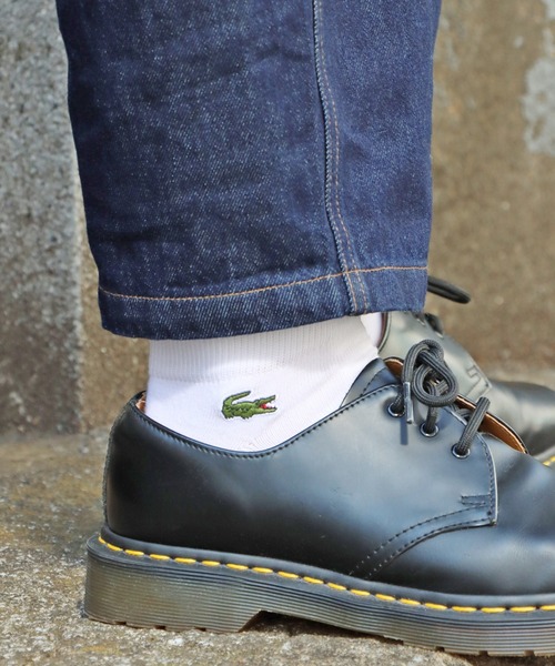 LACOSTE（ラコステ）の「LACOSTE/ラコステ ワンポイントロゴ 靴下 3足組 くるぶし丈（ソックス/靴下・メンズ・ホワイト/ブラック・ONE SIZE）」の13枚目の写真