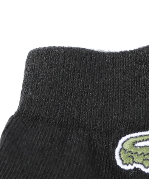 LACOSTE（ラコステ）の「LACOSTE/ラコステ ワンポイントロゴ 靴下 3足組 くるぶし丈（ソックス/靴下・メンズ・ホワイト/ブラック・ONE SIZE）」の7枚目の写真