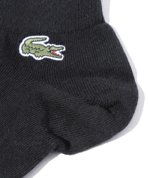 LACOSTE（ラコステ）の「LACOSTE/ラコステ ワンポイントロゴ 靴下 3足組 くるぶし丈（ソックス/靴下・メンズ・ホワイト/ブラック・ONE SIZE）」の14枚目の写真
