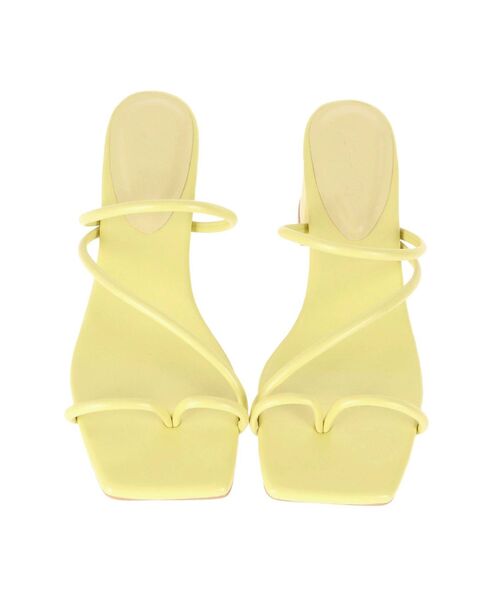 Ungrid（アングリッド）の「スクエアトゥヒールサンダル（サンダル・レディース・オフホワイト/ブラック/グリーン系その他・S/M/L）」の7枚目の写真