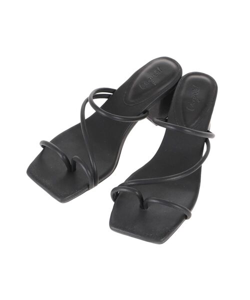 Ungrid（アングリッド）の「スクエアトゥヒールサンダル（サンダル・レディース・オフホワイト/ブラック/グリーン系その他・S/M/L）」の13枚目の写真