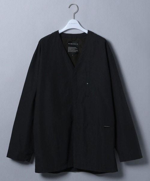 NUMERALS（ヌメラルズ）の「[NUMERALS]シャツカーディガン（カーディガン/ボレロ・メンズ・ブラック/ライトベージュ・MEDIUM/LARGE）」の2枚目の写真