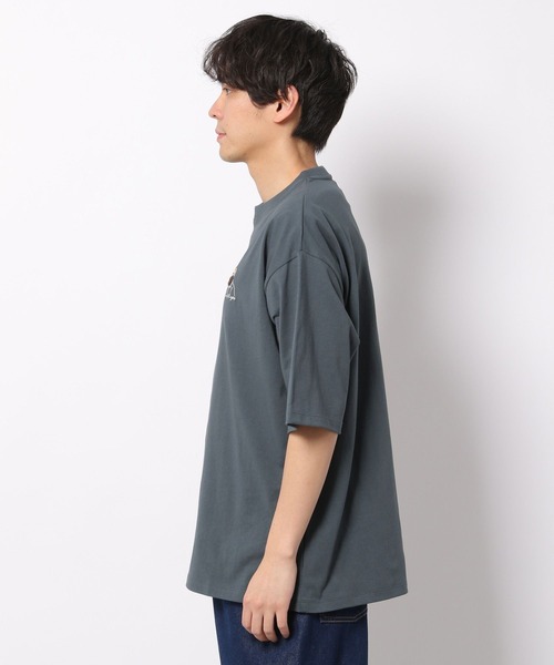 LAKOLE（ラコレ）の「サガラ刺繍ワンポイントTシャツ / 267592（Tシャツ/カットソー・メンズ・ホワイト/ブラック/ライトグリーン/ダークブルー/グリーン/イエロー・MEDIUM/LARGE/X-LARGE）」の12枚目の写真