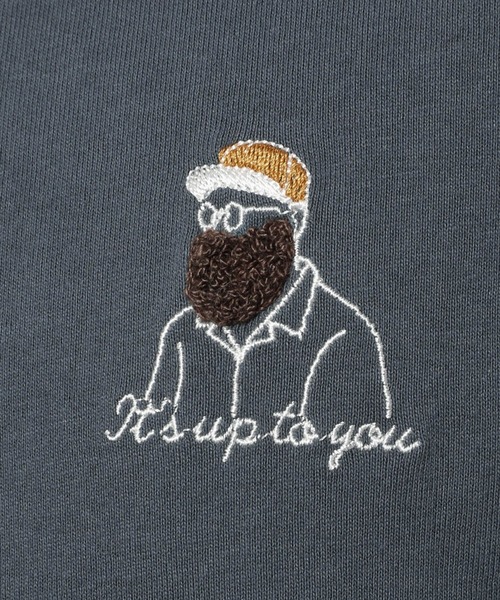 LAKOLE（ラコレ）の「サガラ刺繍ワンポイントTシャツ / 267592（Tシャツ/カットソー・メンズ・ホワイト/ブラック/ライトグリーン/ダークブルー/グリーン/イエロー・MEDIUM/LARGE/X-LARGE）」の21枚目の写真