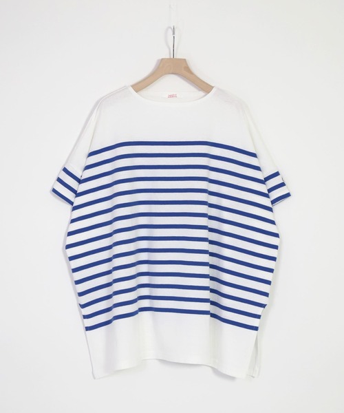 FABRIQUE en Planete terre（ファブリケアンプラネテール）の「[ FABRIQUE en Planete terre ]　Oversize S/S（シャツ/ブラウス・レディース・グレー系その他/パープル系その他・38）」の2枚目の写真