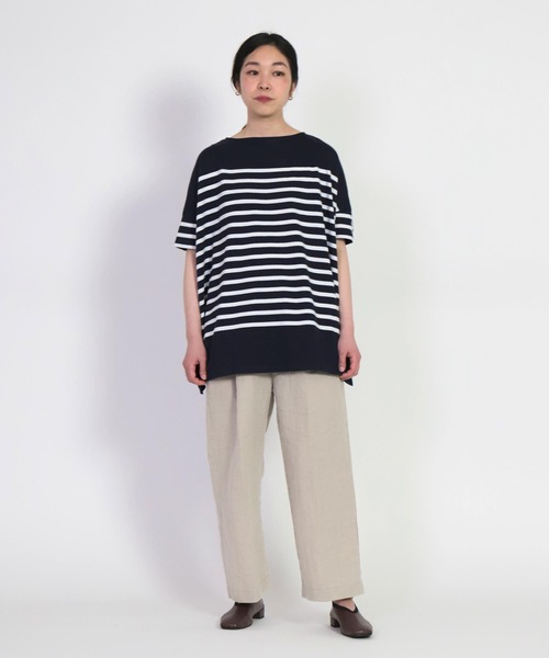 FABRIQUE en Planete terre（ファブリケアンプラネテール）の「[ FABRIQUE en Planete terre ]　Oversize S/S（シャツ/ブラウス・レディース・グレー系その他/パープル系その他・38）」の21枚目の写真