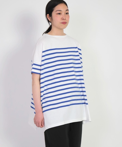 FABRIQUE en Planete terre（ファブリケアンプラネテール）の「[ FABRIQUE en Planete terre ]　Oversize S/S（シャツ/ブラウス・レディース・グレー系その他/パープル系その他・38）」の5枚目の写真