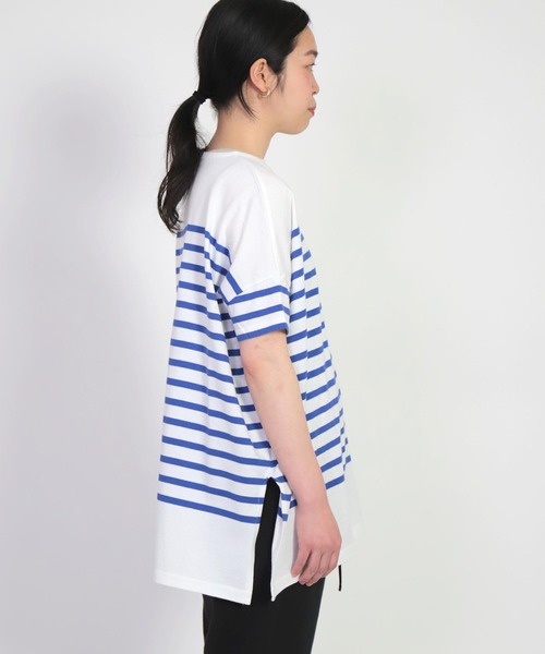 FABRIQUE en Planete terre（ファブリケアンプラネテール）の「[ FABRIQUE en Planete terre ]　Oversize S/S（シャツ/ブラウス・レディース・グレー系その他/パープル系その他・38）」の6枚目の写真