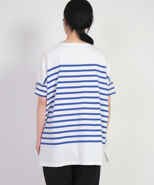FABRIQUE en Planete terre（ファブリケアンプラネテール）の「[ FABRIQUE en Planete terre ]　Oversize S/S（シャツ/ブラウス・レディース・グレー系その他/パープル系その他・38）」の7枚目の写真