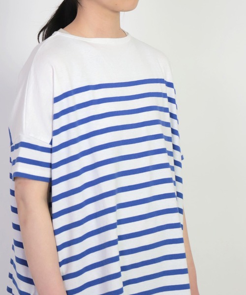 FABRIQUE en Planete terre（ファブリケアンプラネテール）の「[ FABRIQUE en Planete terre ]　Oversize S/S（シャツ/ブラウス・レディース・グレー系その他/パープル系その他・38）」の8枚目の写真
