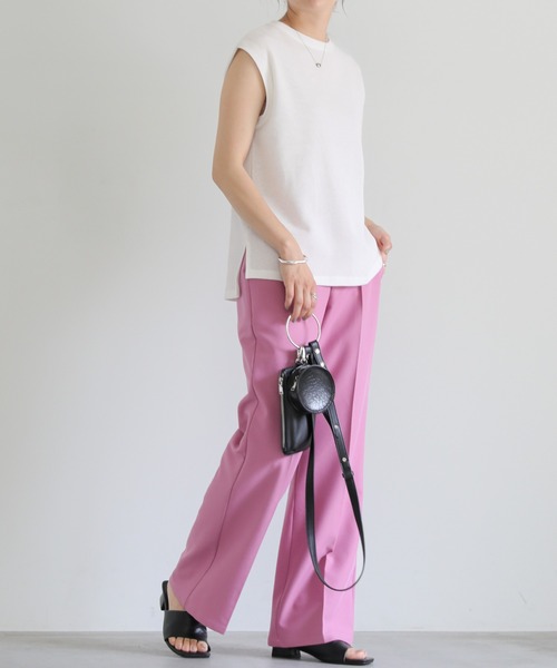 select MOCA（セレクトモカ）の「フレンチスリーブワッフルトップス（その他トップス・レディース・ブラウン/オフホワイト/グリーン・FREE）」の11枚目の写真