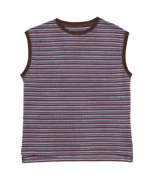 select MOCA（セレクトモカ）の「フレンチスリーブワッフルトップス（その他トップス・レディース・ブラウン/オフホワイト/グリーン・FREE）」の13枚目の写真