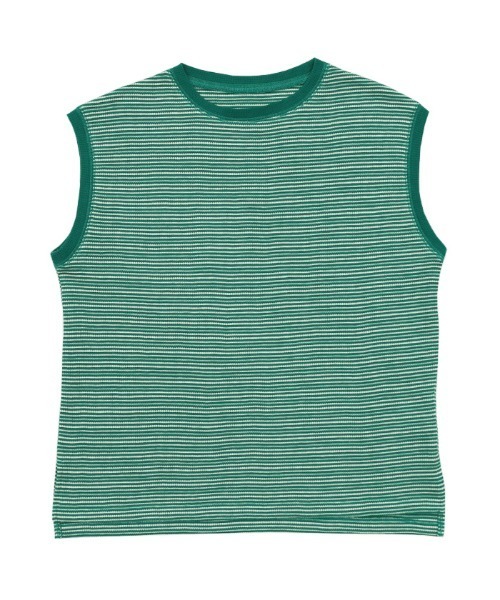 select MOCA（セレクトモカ）の「フレンチスリーブワッフルトップス（その他トップス・レディース・ブラウン/オフホワイト/グリーン・FREE）」の14枚目の写真