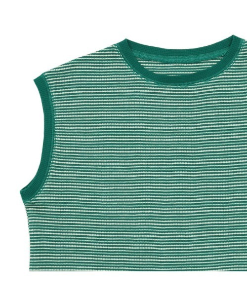 select MOCA（セレクトモカ）の「フレンチスリーブワッフルトップス（その他トップス・レディース・ブラウン/オフホワイト/グリーン・FREE）」の17枚目の写真