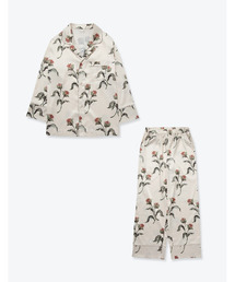 SLEEPY SLEEPY（スリーピースリーピー）の「メンズサテンフラワーパジャマ 長袖ロングパンツ【メンズ】/SLEEPY SLEEPY/（ルームウェア/パジャマ）」