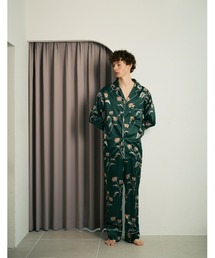 SLEEPY SLEEPY(スリーピースリーピー)のメンズサテンフラワーパジャマ 長袖ロングパンツ【メンズ】/SLEEPY SLEEPY/(ルームウェア/パジャマ)