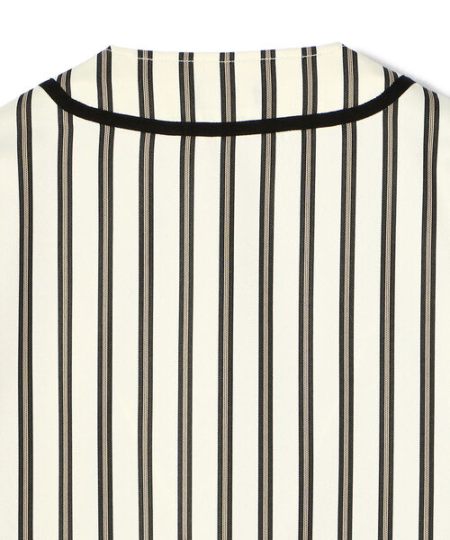 schott（ショット）の「Schott/ショット/STRIPE BASEBALL SHIRT/ストライプ ベースボールシャツ（シャツ/ブラウス・メンズ・ホワイト/ブラック・LARGE/XX-LARGE/MEDIUM/X-LARGE）」の8枚目の写真