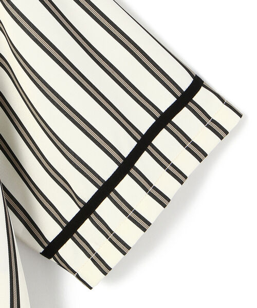 schott（ショット）の「Schott/ショット/STRIPE BASEBALL SHIRT/ストライプ ベースボールシャツ（シャツ/ブラウス・メンズ・ホワイト/ブラック・LARGE/XX-LARGE/MEDIUM/X-LARGE）」の6枚目の写真