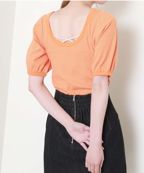 archives（アルシーヴ）の「２ＷＡＹボーダープルオーバー（Tシャツ/カットソー・レディース・ピンク/オレンジ/グリーン・MEDIUM）」の21枚目の写真