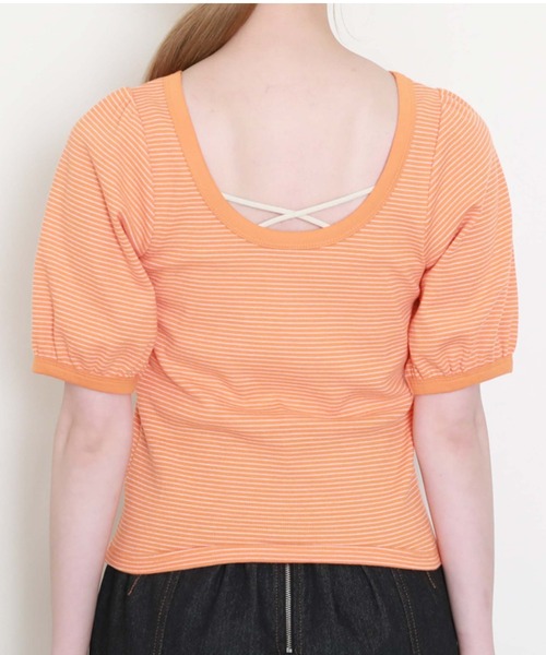 archives（アルシーヴ）の「２ＷＡＹボーダープルオーバー（Tシャツ/カットソー・レディース・ピンク/オレンジ/グリーン・MEDIUM）」の15枚目の写真