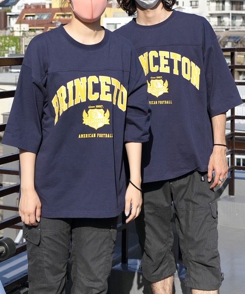 8(eight)(エイト)の「フットボールTシャツ(Tシャツ/カットソー・メンズ・アッシュグレー/ブラック/ネイビー/オフホワイト/オレンジ/グリーン・MEDIUM/LARGE)」の5枚目の写真