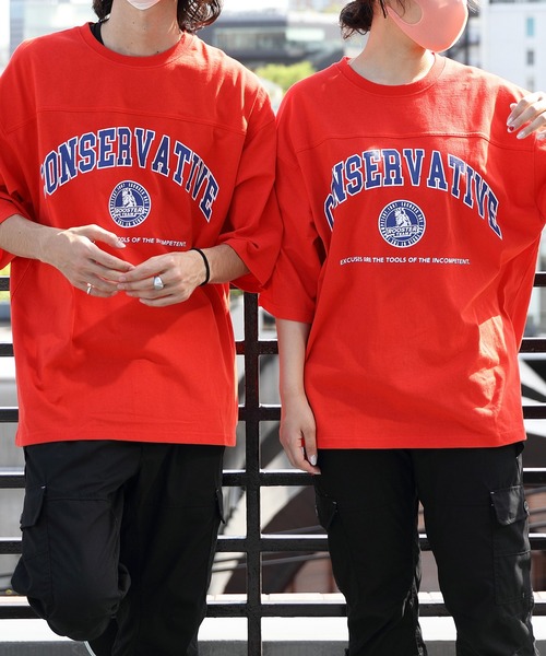 8(eight)(エイト)の「フットボールTシャツ(Tシャツ/カットソー・メンズ・アッシュグレー/ブラック/ネイビー/オフホワイト/オレンジ/グリーン・MEDIUM/LARGE)」の6枚目の写真