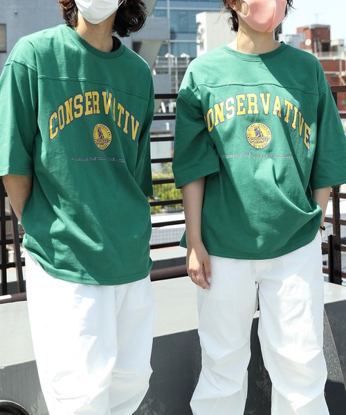 8(eight)(エイト)の「フットボールTシャツ(Tシャツ/カットソー・メンズ・アッシュグレー/ブラック/ネイビー/オフホワイト/オレンジ/グリーン・MEDIUM/LARGE)」の4枚目の写真