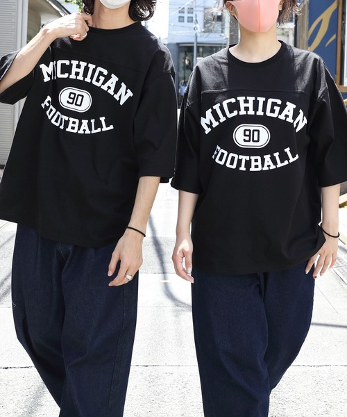 8(eight)(エイト)の「フットボールTシャツ(Tシャツ/カットソー・メンズ・アッシュグレー/ブラック/ネイビー/オフホワイト/オレンジ/グリーン・MEDIUM/LARGE)」の2枚目の写真