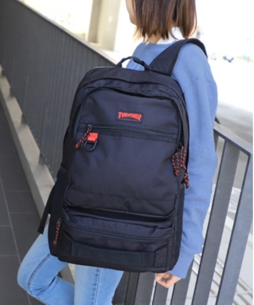 THRASHER(スラッシャー)の「THRASHER 撥水加工バックパック(バックパック/リュック・メンズ・ブラック/ブラック系その他/グレー系その他/ブラック系その他2・FREE)」の3枚目の写真