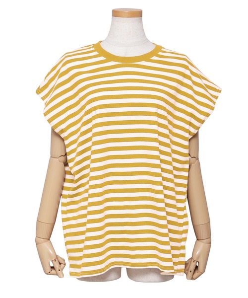 フレンチスリーブボーダートップス