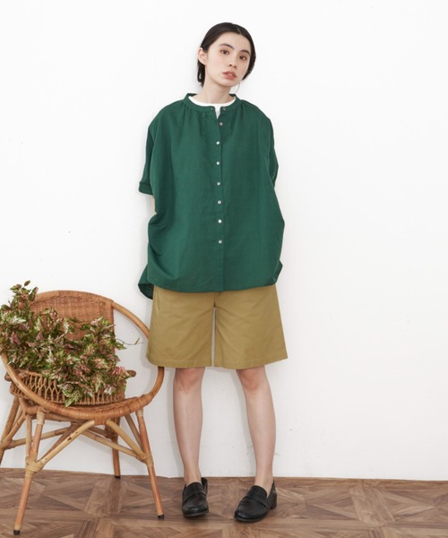 Libra Cue（リブラ キュー）の「ワッフルノースリーブプルオーバー（Tシャツ/カットソー・レディース・ホワイト/チャコールグレー/グレー・FREE）」の17枚目の写真