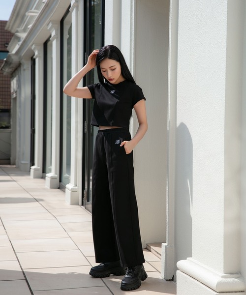 ANDGEEBEE（アンジービー）の「ポンチワイドパンツ（その他パンツ・レディース・ブラック/グレー・MEDIUM）」の8枚目の写真