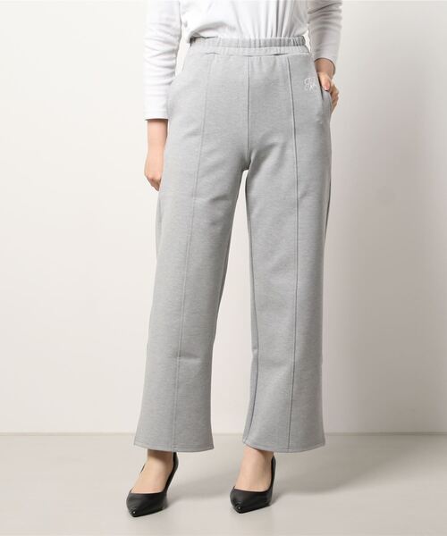 ANDGEEBEE（アンジービー）の「ポンチワイドパンツ（その他パンツ・レディース・ブラック/グレー・MEDIUM）」の4枚目の写真