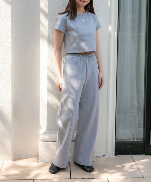 ANDGEEBEE（アンジービー）の「ポンチワイドパンツ（その他パンツ・レディース・ブラック/グレー・MEDIUM）」の18枚目の写真