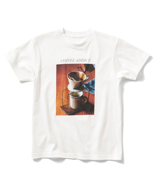 USEDo（ユーズド）の「喫茶店のフォトＴシャツ（Tシャツ/カットソー・レディース・ホワイト/ホワイト系その他/ホワイト×イエロー・3/2/1）」の9枚目の写真