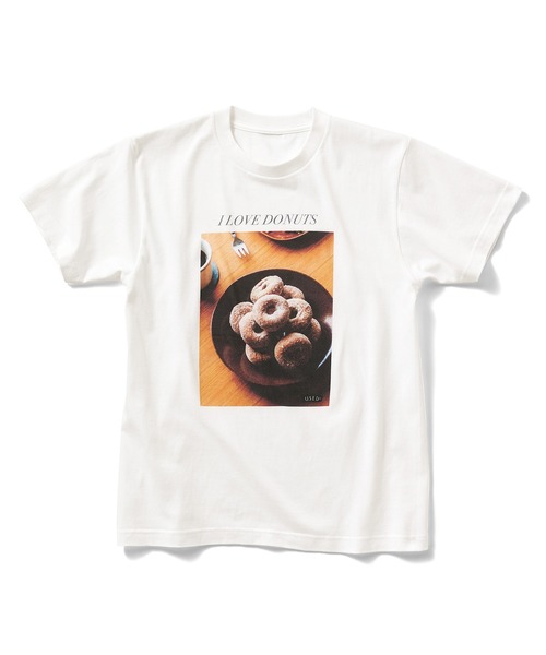 USEDo（ユーズド）の「喫茶店のフォトＴシャツ（Tシャツ/カットソー・レディース・ホワイト/ホワイト系その他/ホワイト×イエロー・3/2/1）」の5枚目の写真