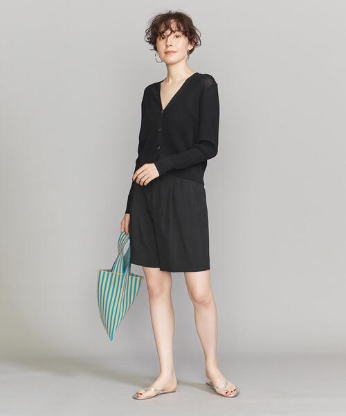 BEAUTY&YOUTH UNITED ARROWS（ビューティーアンドユースユナイテッドアローズ）の「コットンブレンド シアーリブ カーディガン -ウォッシャブル-（カーディガン/ボレロ・レディース・ブラック/オレンジ/ナチュラル・FREE）」の12枚目の写真