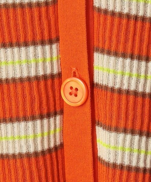 BEAUTY&YOUTH UNITED ARROWS（ビューティーアンドユースユナイテッドアローズ）の「コットンブレンド シアーリブ カーディガン -ウォッシャブル-（カーディガン/ボレロ・レディース・ブラック/オレンジ/ナチュラル・FREE）」の16枚目の写真