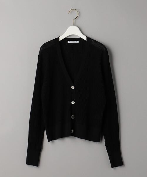 BEAUTY&YOUTH UNITED ARROWS - beauty & youth united arrows カーディガン リブ 黒 BEAUTY&YOUTH UNITED ARROWS（ビューティーアンドユース